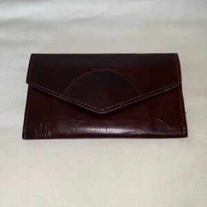 Check book Leather Wallet